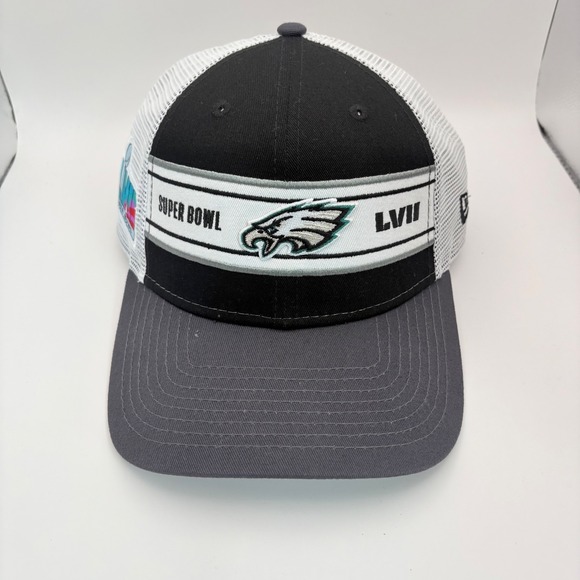 New Era Other - Philadelphia Eagles New Era 9FORTY Super Bowl LVII Snap Back Hat Black White